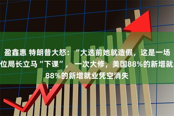 盈鑫惠 特朗普大怒：“大选前她就造假，这是一场骗局”！一位局长立马“下课”， 一次大修，美国88%的新增就业凭空消失